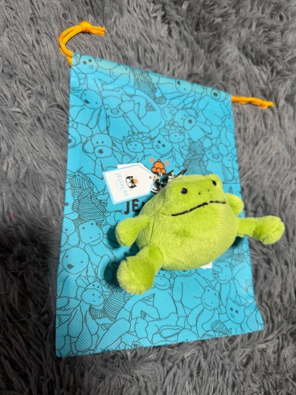 Jellycat Ricky Rain Frog Bag Charm